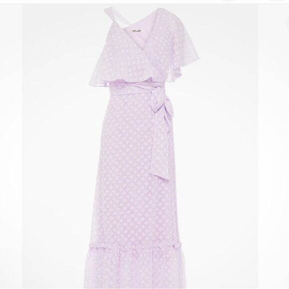 NWOT Diane Von Furstenberg Wrap Maxi Dress-F12 - Picture 2 of 12